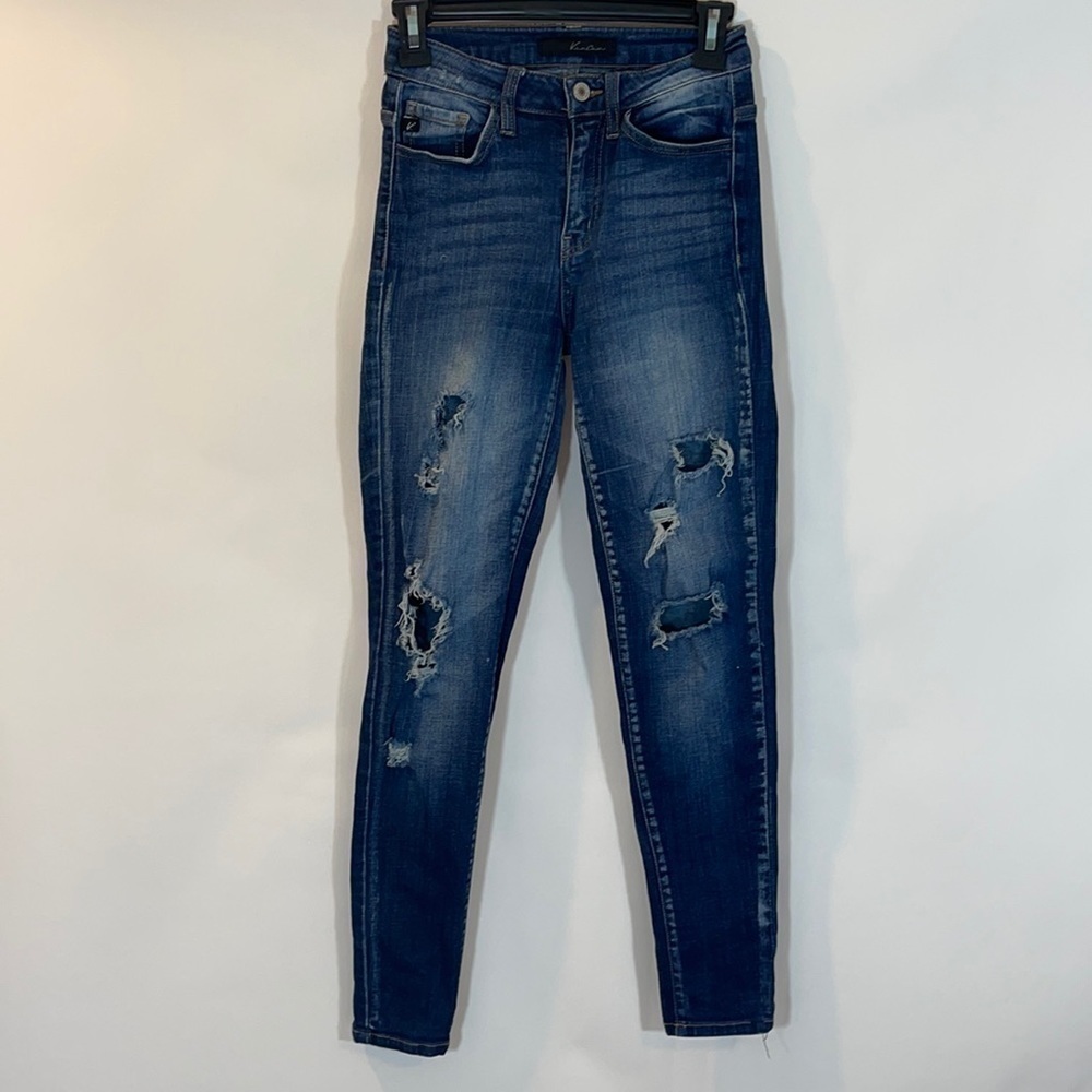 𝅺KANCAN High Waisted Destroyed Skinny Jeans 0